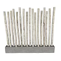 Modern Decorative Stone Container With Natural Wooden Sticks Arranged Vertically