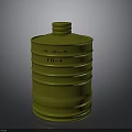 Yellow Cylindrical Storage Container With Ribbed Design Lid And Model TN4 For Home Use