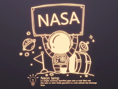 Modern neon luminous words advertising words 3d model Modern neon luminous words advertising words 3d model