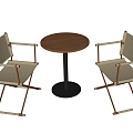 Modern Coffee Table and Chair Negotiation Table and Chair Casual Table and Chair Single Chair 3d model