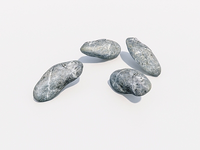 outdoor stone pebbles model