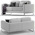 Double sofa 3d model