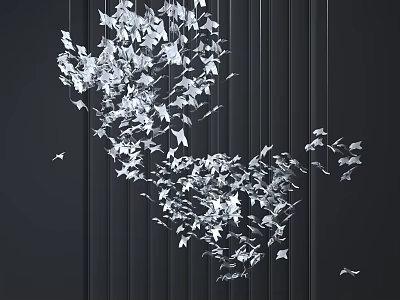 Modern Chandelier Villa Chandelier Art Chandelier 3d model