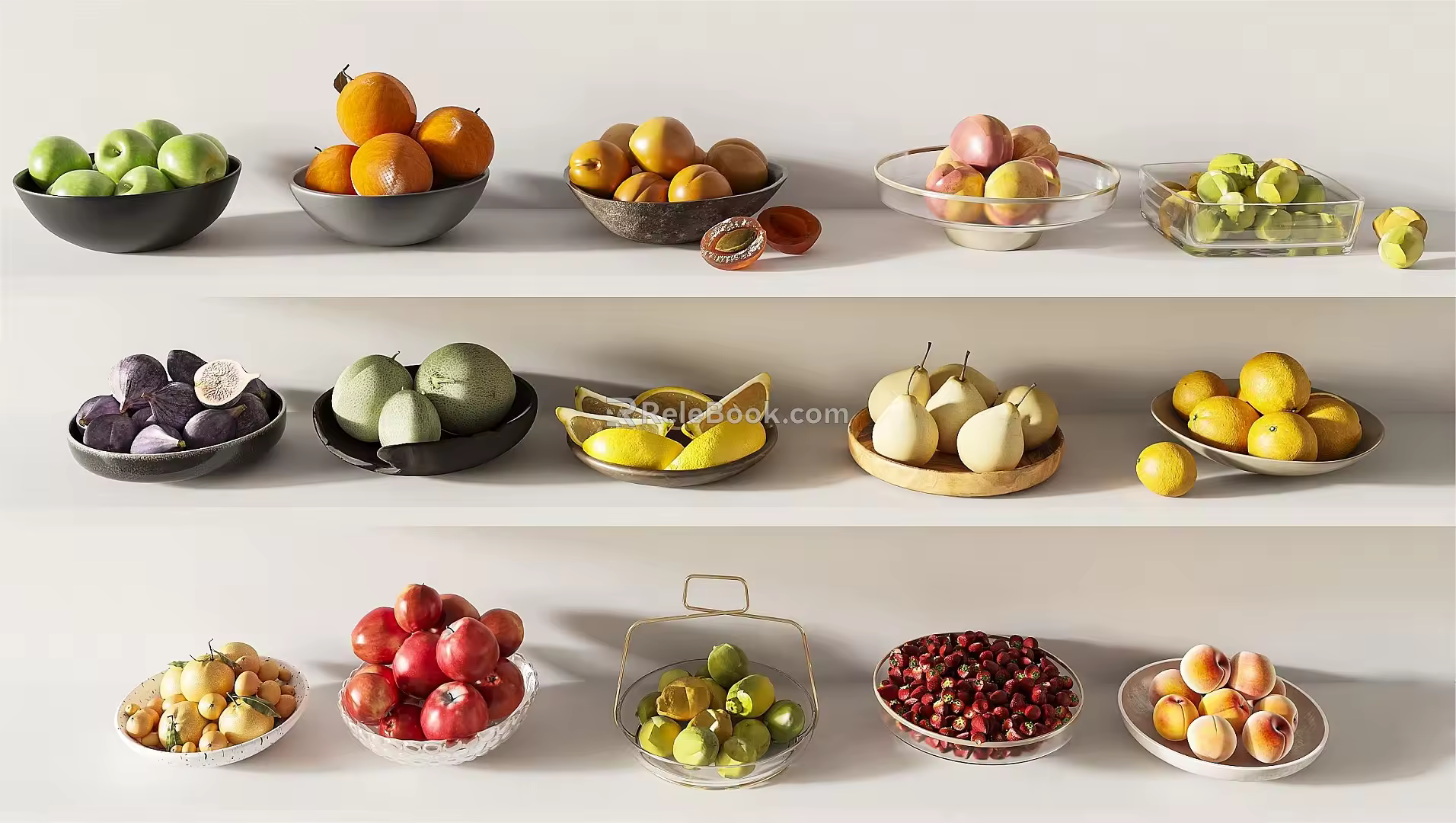 Modern fruit 3d model