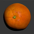 Fresh Vibrant Orange Fruit On Black Surface With Clear Reflection