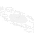 Ornate Decorative Component With Intricate Scroll Patterns And Circular Center