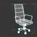 Modern Swivel Office Chair With Gray Upholstered Seat Adjustable Arms And Rolling Casters