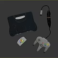 Modern game console home game console Nintendo game console vintage game console 3d model