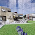 Contemporary Commercial Complex With UNIQLO Retail Store Courthouse Park Plaza And Modern Design