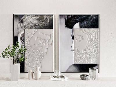 modern decorative painting 3d model