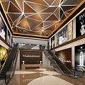 Modern Mall Mall Hall 3d model