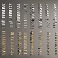 European-style gypsum line decorative line 3d model