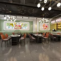 Buffet Hot Pot Shop 3d model