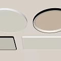 Modern Minimalist Ceiling Lamp Round Square 3d model