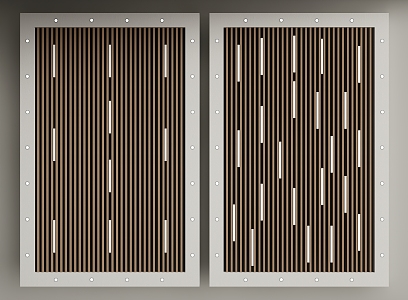 Modern Ceiling Square Ceiling Grille Ceiling 3d model