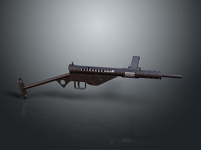 rifle semi-automatic rifle combat rifle battle rifle carbine war rifle attack rifle 3d model