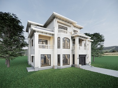 Jianou single-family villa single-family villa rural self-built house 3d model