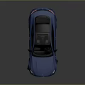 Blue Two Door Sports Car With Black Roof Red Brake Calipers And Sleek Design