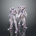Mech Warrior Mech Soldier Machine Battlearm Mechanical Battlearm Machine Fighter Robot 3d model