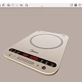 Midea Induction Cooker With Digital Display And Control Panel Kitchen Appliance