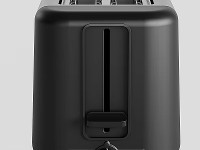 Sleek Black Kitchen Toaster With Modern Design And Practical Functionality For Home Use 3d model