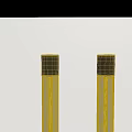 Modern Minimalist Wall Lamps Long Cylindrical Design Mounted On Light Wall
