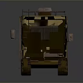 Classic Vintage Recreational Vehicle with Roof Rack Storage Boxes and Side Windows