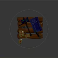 Essential Hardware Tools On Wooden Workbench With Hammer Wrench And Blueprints
