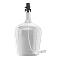 Clear Glass Decorative Bottle With Black Lid For Home Interior Decoration