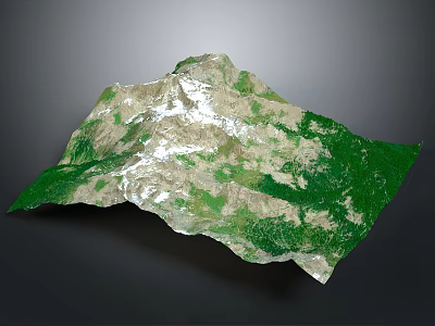 Geography, topography, mountain shape, ridge, ridge, valley, mountain range, canyon, geomorphology, mountain peak, mountain body 3d model