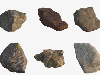Seaside Big Stone Boulder Rock 3d model