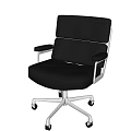Brown Leather Leisure Chair With Modern Design And Swivel Metal Frame