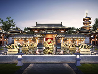 Chinese ancient building 3d model