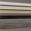 Various Textured Decorative Moldings In Different Colors For Home Interior Design