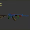 Modern Military Rifle With Black Stock Metal Barrel And Tactical Scope