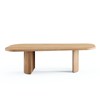 Nordic simple dining table simple dining table 3d model