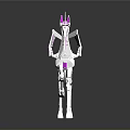 Unique Mechanical Unicorn Shaped Decorative Furniture Piece With Pink Accents