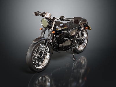 Modern Motorcycle Two-wheeled Motocross Motorcycle 3d model