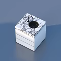 White Square Cabinet With Marble Countertop Black Round Sink And Faucet Drawers
