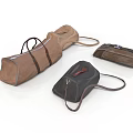Daily Life Leather Like Bags In Brown And Black With Shoulder Straps