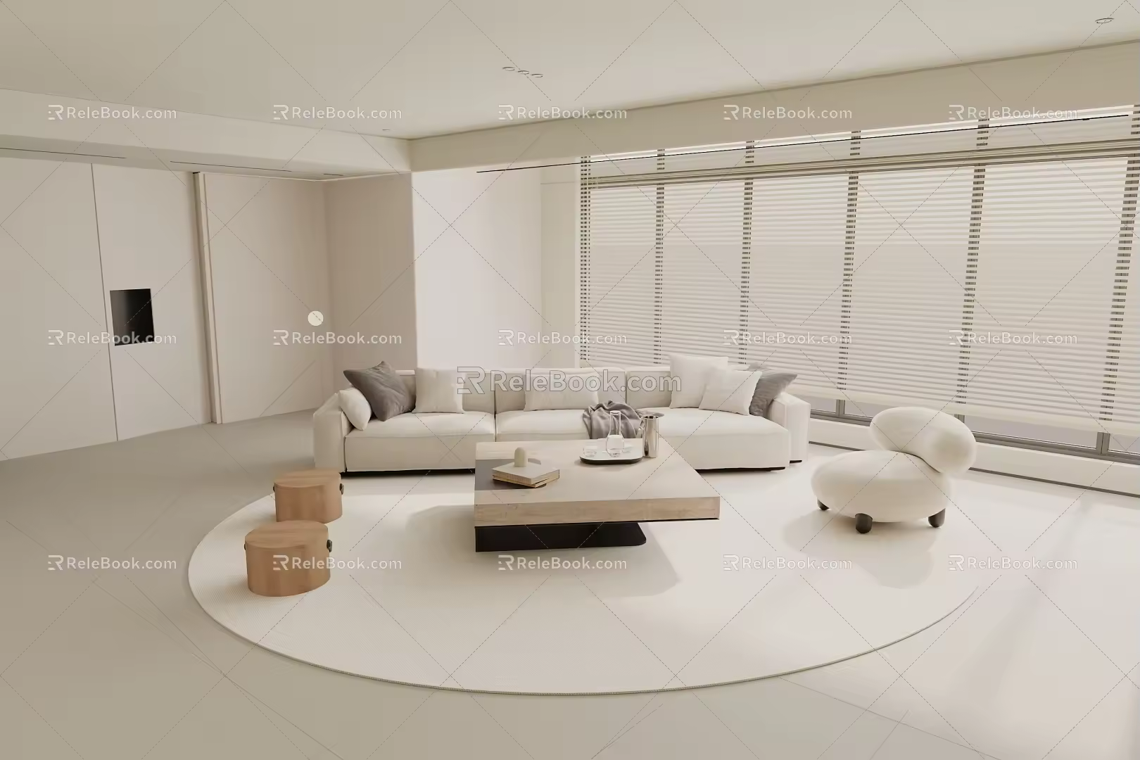 Sofa combination 3d model