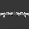 Man In Silver Warrior Armor Striking Dynamic Pose With Outstretched Arms