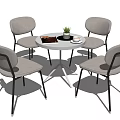 Modern leisure table and chair combination leisure table and chair negotiation table and chair dining table and chair 3d model