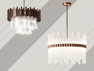 Light Luxury Crystal Chandelier 3d model