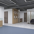 Party-Mass Service Center Office Hall Community Court 3d model