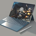 Notebook Computer Tablet Computer Game Book Portable Computer Business Book Low Face Number Low Model Simple Model Movie and TV Level Super Realism 3d model