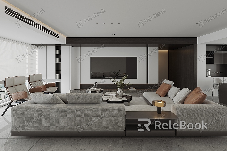 Modern Home Living Room model