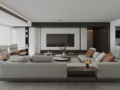 Modern Home Living Room model