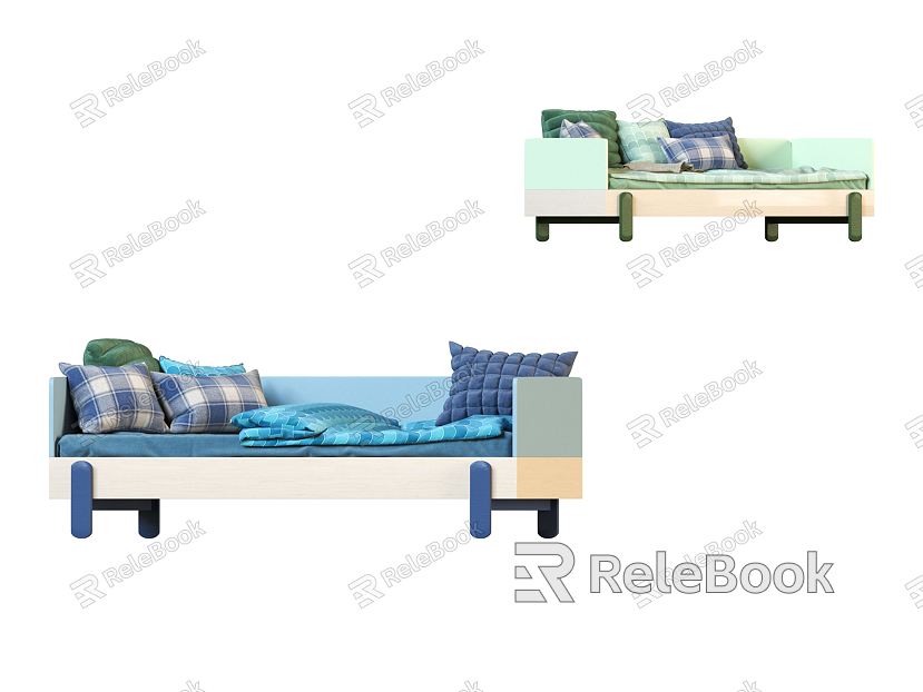 Modern Single Bed Sofa model