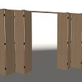 Modern Wooden Folding Door Design With Sleek Panel And Light Wood Finish